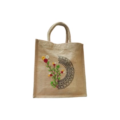 Hand Painted Jute Bag