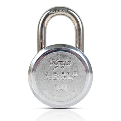 Koyo ABCL+ 65mm 14 Pin 100% Stainless Steel Push Double locking Padlock with 4 Ultra Keys | Shop Koyo Locks