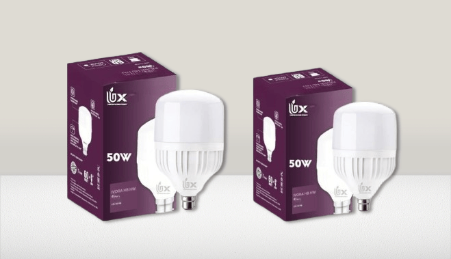 UBX Ivora Hb Hw Led Lamp 50W Cdl B22 PACK OF 02 | Energy Efficient | Instant On | 4 Kv Surge Protection | Led Bulb For Home