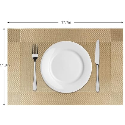 Heat Resistant Washable PVC Place Mats for Kitchen Table