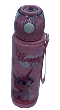 **Unicorn Water Bottle , BPA-Free, Leakproof, with Carrying Strap**