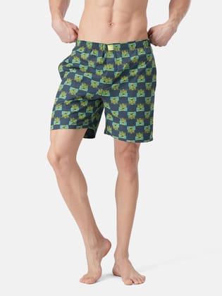 FCUK Play Leyton, Men's Printed Blue Boxer