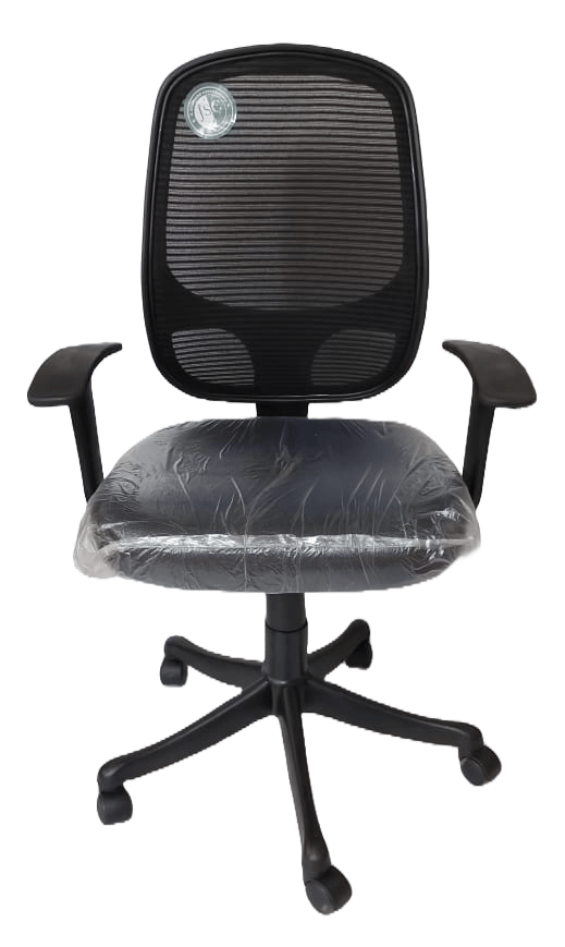 Office Chair - Ergonomic Mesh Back and Padded Seat - Black