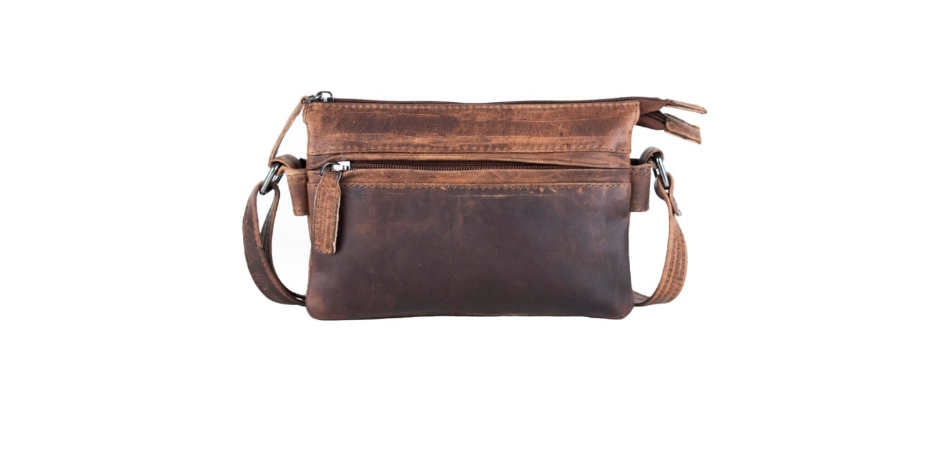 Leather Women’s Hand bag , Long With 4 Compartments.