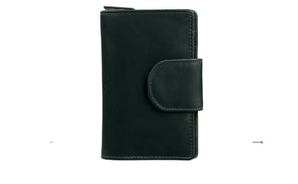  Genuine Leather Bifold Wallet for Men with RFID Blocking, Handmade Minimalist Front Pocket Wallet