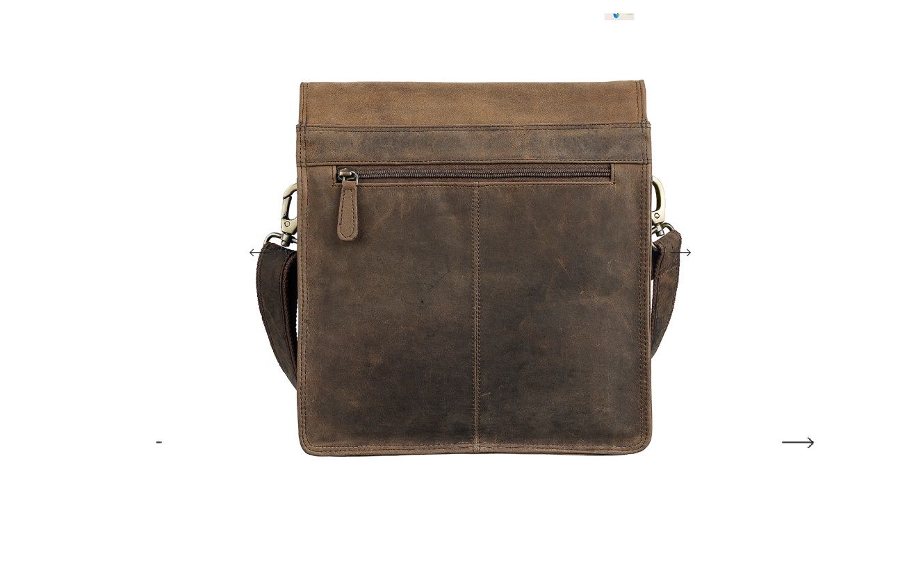 Brown Leather Messenger Bag for Men