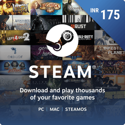 Steam wallet INR 175 GT