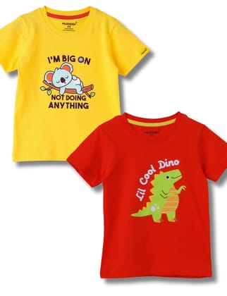 Boys T-Shirt , Soft Cotton, Ages 2-6 (2pcs pack)