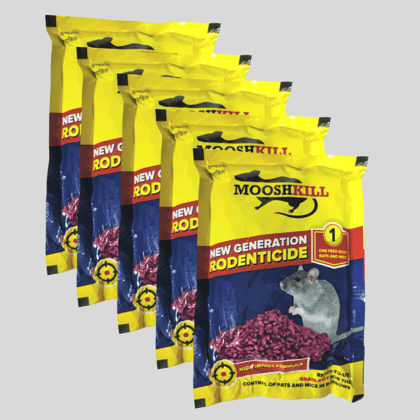 Rat Killer Granules | Ready to use wax block for the control of Rats and Mice | New Generation Rodenticide | Rats tend to die outside 100gmX5 (Pack of 5)