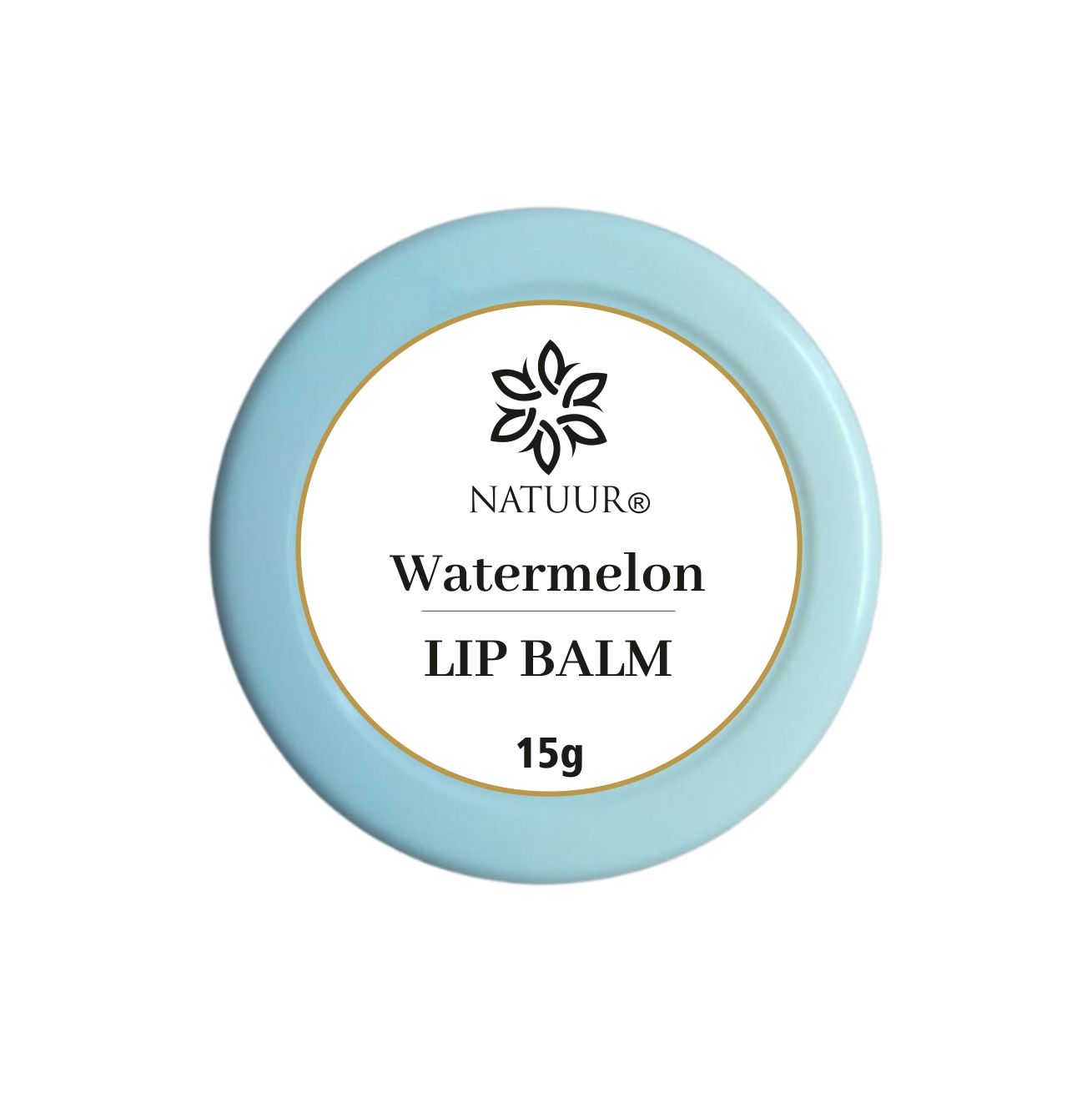 NATUUR - Watermelon Lip Balm - 15g | Moisturizing and Nourishing Lip Care | For Soft and Smooth Lips | Effective for Dry Lips | Revitalizing Properties Lighten Skin Tone I Prepared with natural plant butters - shea and cocoa