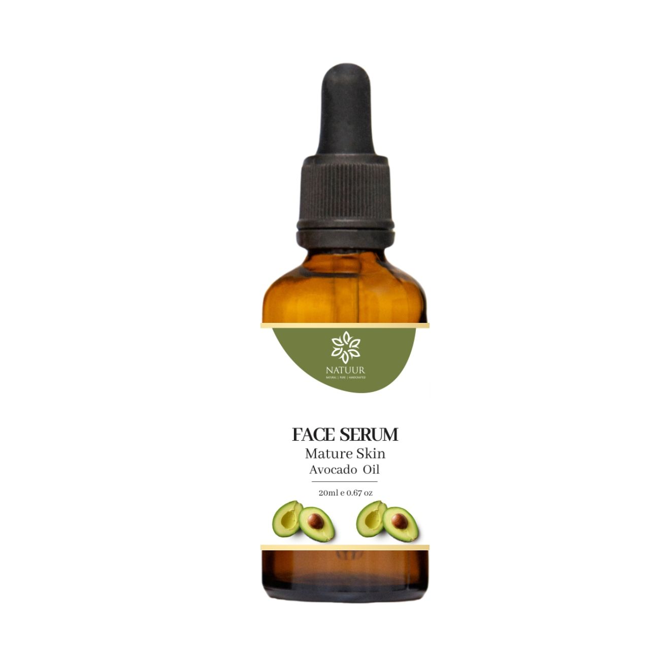 NATUUR - Face Serum - 20ml | Mature Skin Rejuvenating Formula | Relaxing and Moisturizing Treat to Your Skin