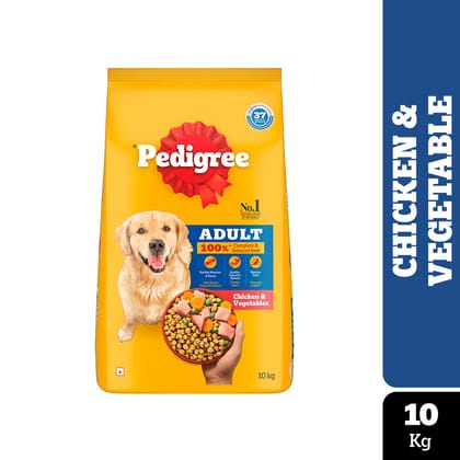 Pedigree Chicken &amp; Vegetables Adult Dry Dog Food 10kg