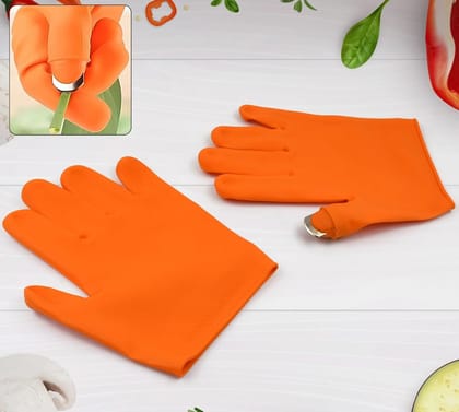 Gloves Silicone Thumb Knife Finger Protector Gears Cutting Vegetable Harvesting Knife