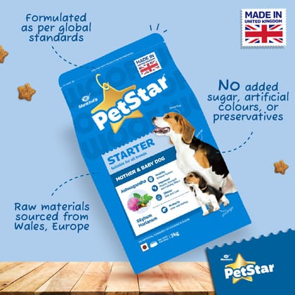 Petstar Starter Mother and Babydog 3kg Dog Food