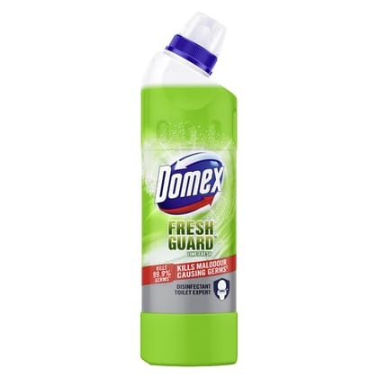 Domex Fresh Guard Disinfectant Toilet Cleaner Liquid, Lime Fresh, 500ml| Freshness for 100 Flushes