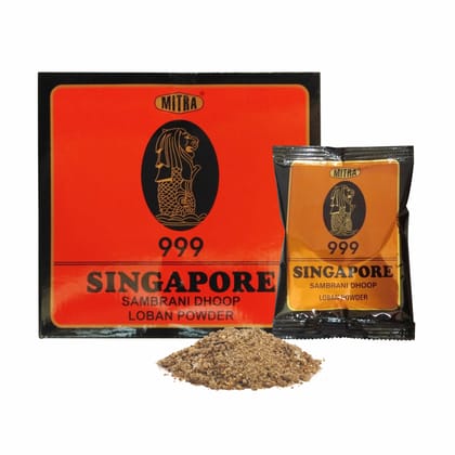 MITRA 999 SINGAPORE SAMBRANI DHOOP LOBAN POWDER 50G EACH (PACK OF 20)