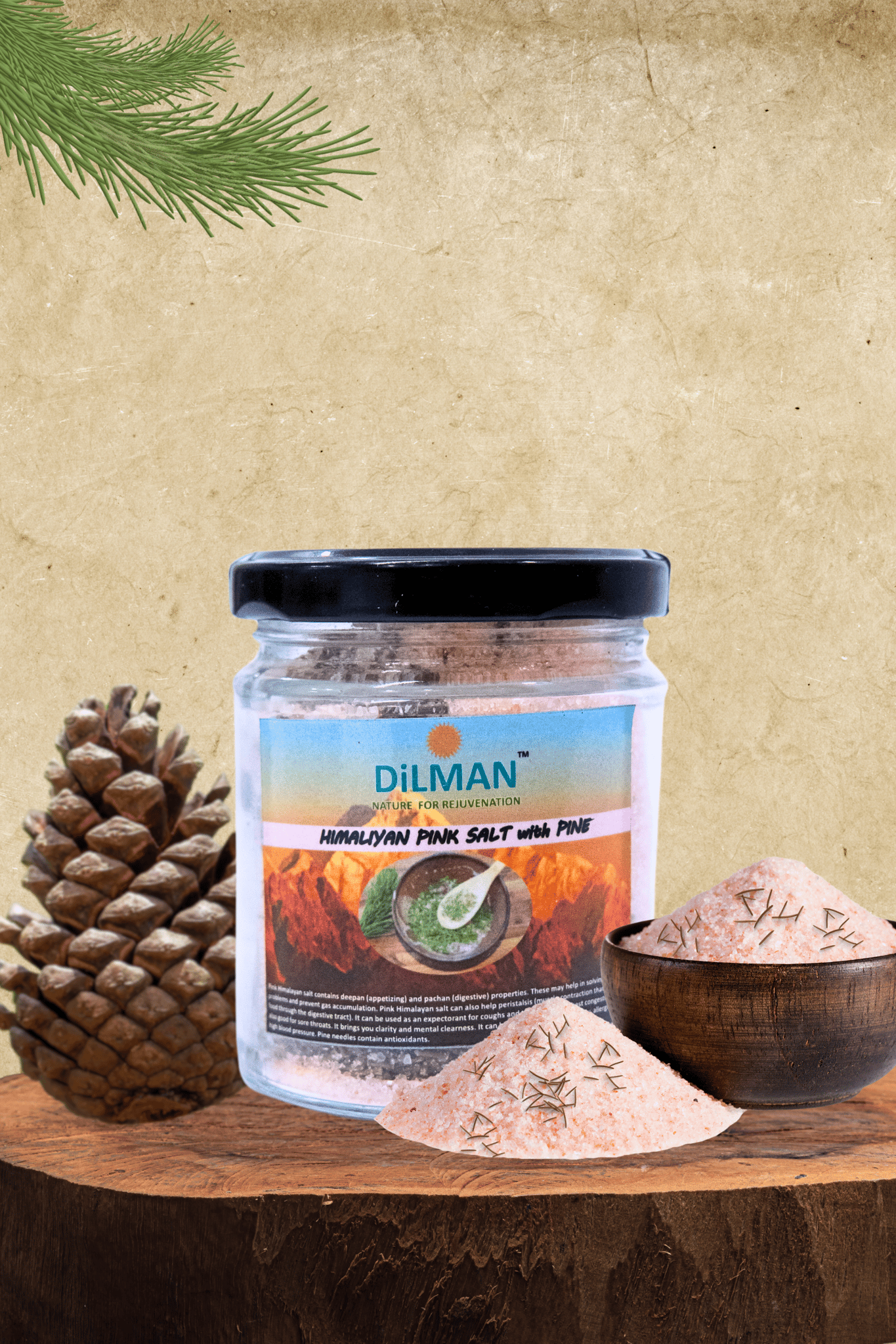  Himalayan Pink Salt with Pine - Nature's Way to Rejuvenate