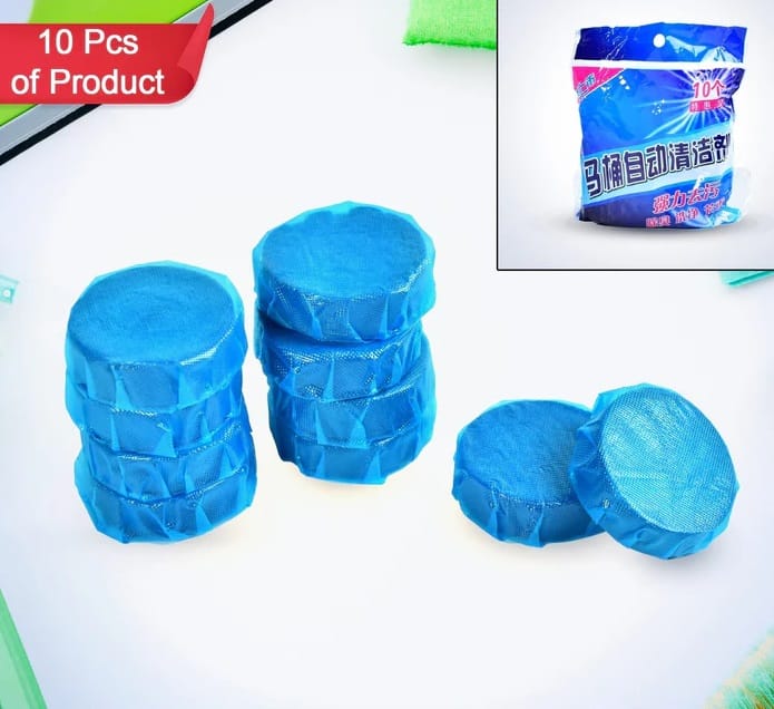 Blue Bubble Toilet Bowring Toilets, Toilet Cleaners Powerful Decontamination Durable Bathroom (10pc)