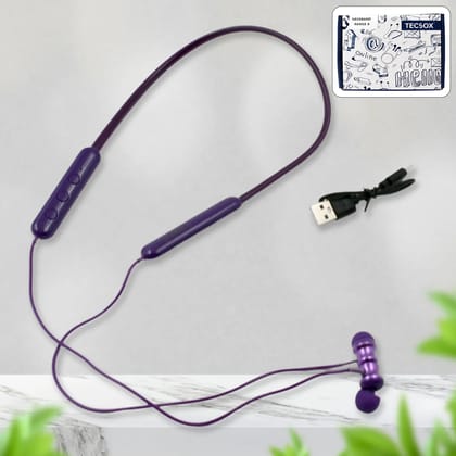 Bluetooth Headphone Neckband Sweat Resistant, Magnetic Earbuds (1 Pc)