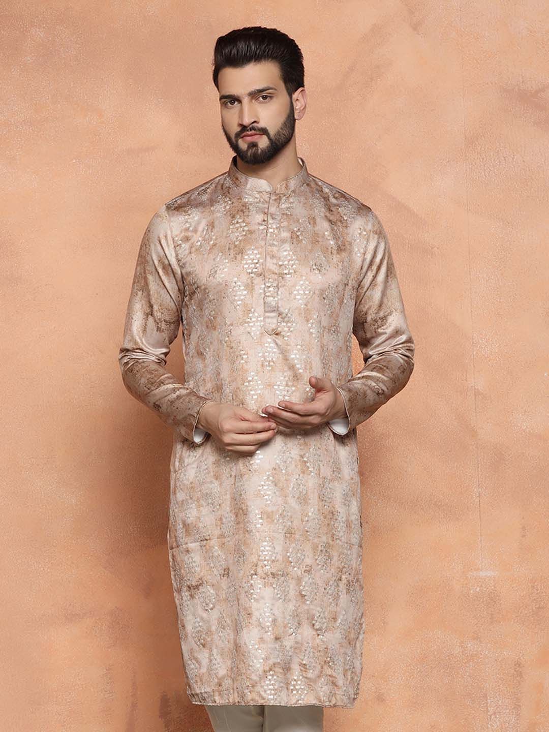 Men Brown Kurta (Set of 1)