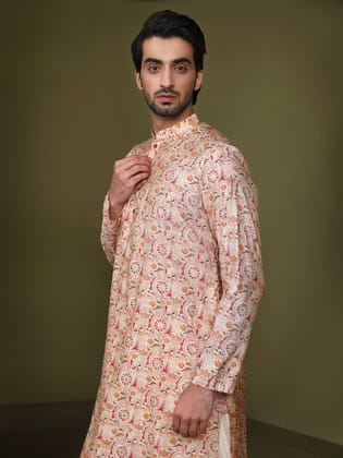 Kisah Men White Kurta Set