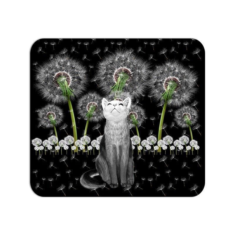 Fresh White Cat Mouse Pad