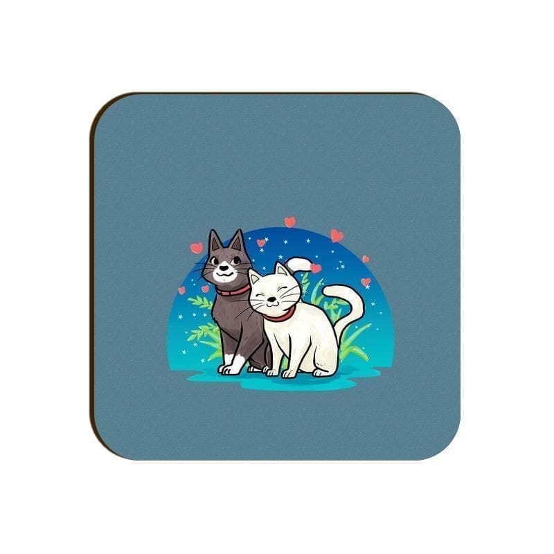 Pawsitively Adorable Cats Square Coaster