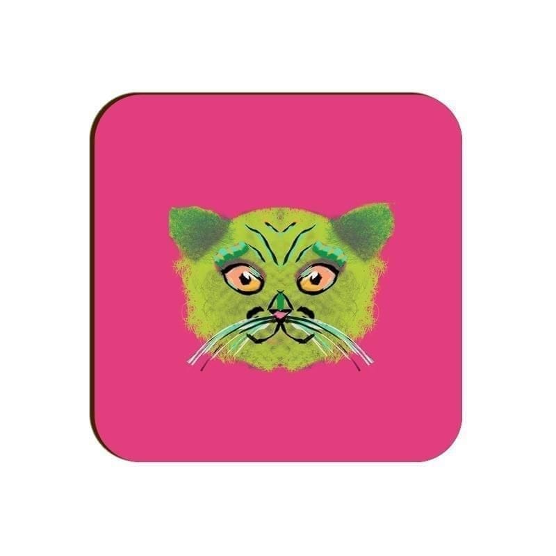 British Shorthair Victorian Cat Square Coaster