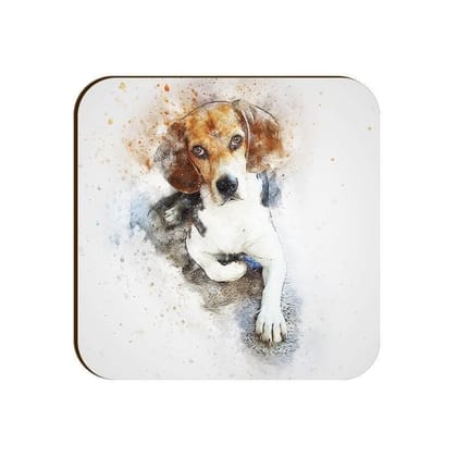 Beautiful Beagle Square Coaster