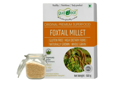 Gud2eat  FOXTAIL MILLET - 400G | Gluten free | Contain more diatary fiber | tasty and delicious | 400g