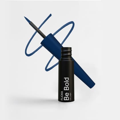 FLiCKA Be Bold Eyeliner 03 Royal Blue - Vibrant Waterproof Liquid Eyeliner for Bold, Bright Eye Makeup