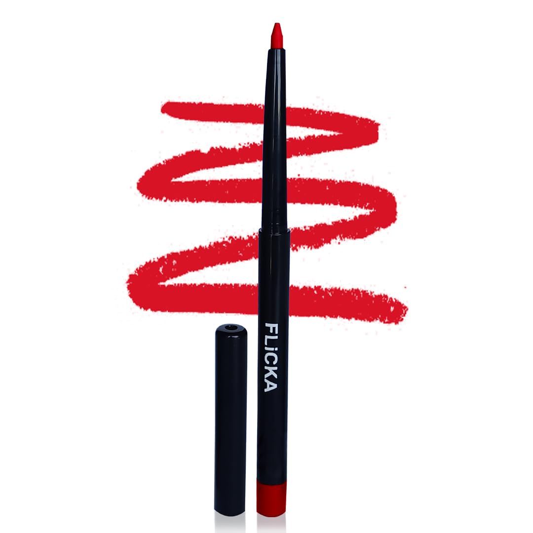 FLiCKA Essential Boundaries Lip Liner| Transfer Proof, Smudge Proof, Vitamin E, Creamy Lightweight Liner For Women, 02 RIo, 0.4g