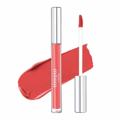 FLiCKA Tomato Liquid Lipstick| Transfer Proof, Smudge Proof, Non-Sticky, Creamy Lightweight Lipstick For Women, Shade 7, 2ml