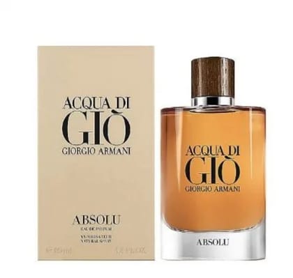 GIORGIO ARMANI Acqua Di Gio Absolu Eau De Parfum Spray 100ml (3.4 Fl Oz) for Men - Fresh, Intense & Timeless Fragrance