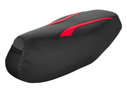 Designer Red and Black Seat Cover for Destini 125 with Automotive-Grade Material and Easy Maintenance-99643ABS001S