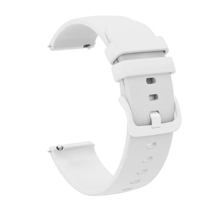 Exelent 19mm Soft Silicone Smartwatch Band White