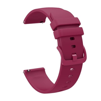 Exelent 19mm Soft Silicone Smartwatch Band Maroon