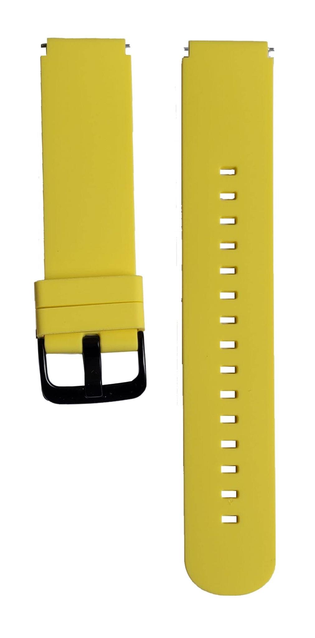 Exelent 19mm Silicone Smart Watch Strap 19mm yellow for Men