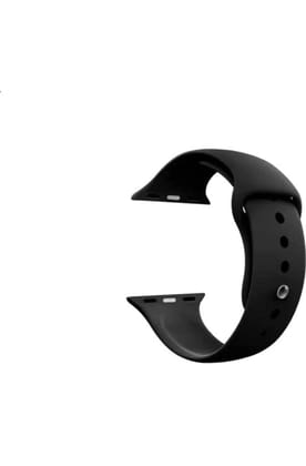 Exelent Smart Watch Strap Compatible for Watch Straps 45mm 44mm 42mm, Soft Silicone Sports Wristband for iWatch Series 7/6/5/4/3/2/1/SE (Watch Not Included) (Black)