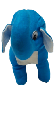  Cute and cuddly blue elephant plush toy