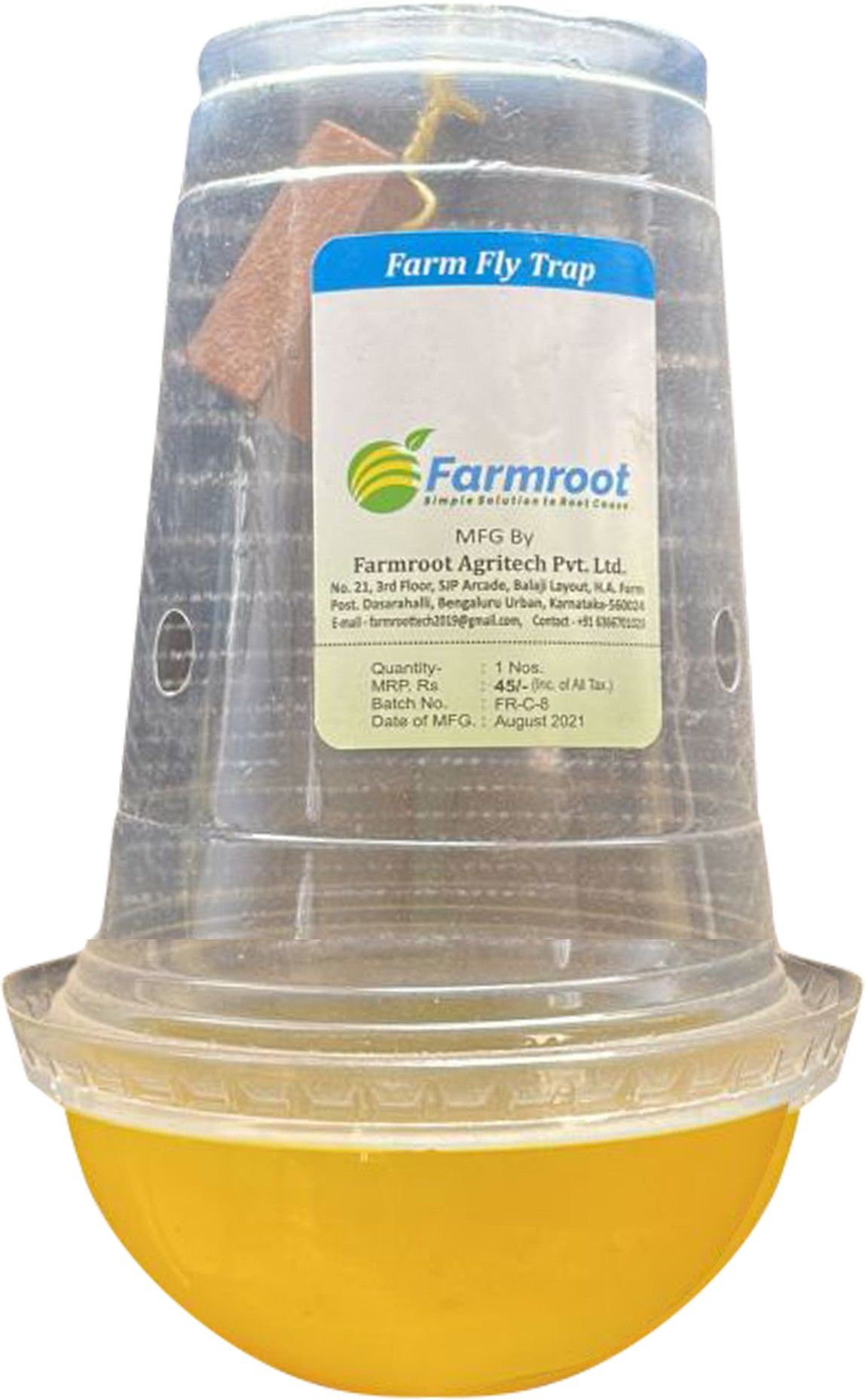 Farmroot Melon Fruit Fly Trapper (Fruit Fly Pheromone Trap) Pack of 25