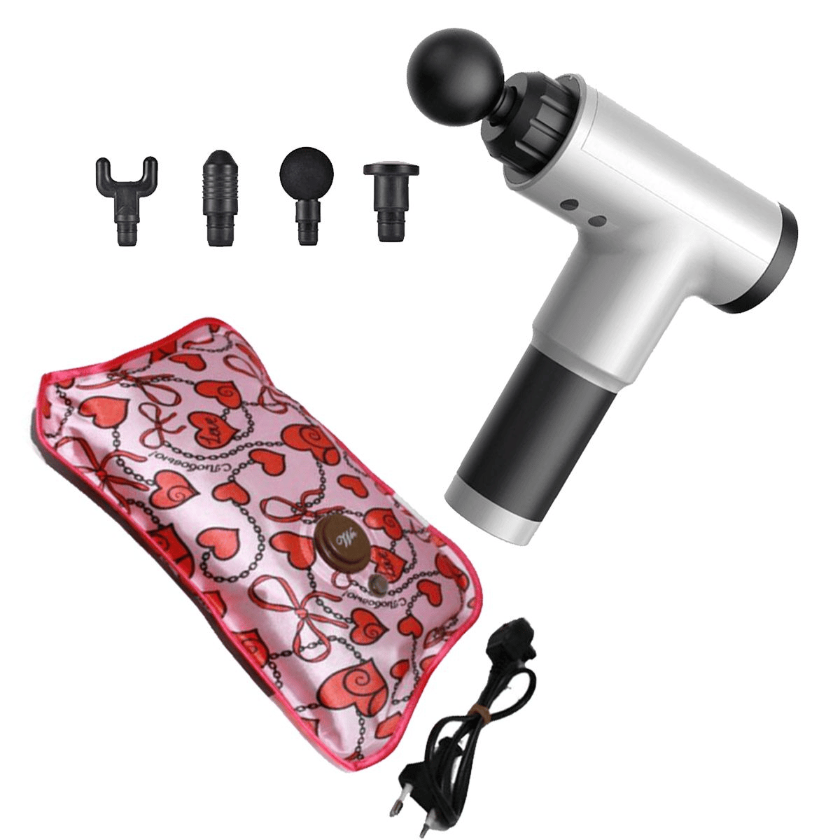 Combo - Muscle Massager + Electric Rechargeable Hot Water Bag