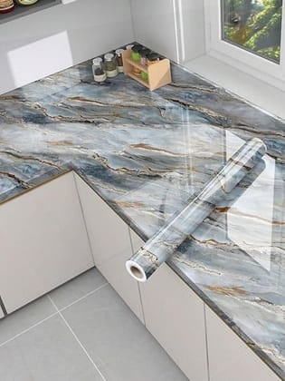 Natural Mountain MARBLE FOIL MOUNTAIN MARBLE FOIL GOLDEN BLUE MARBLE FOIL