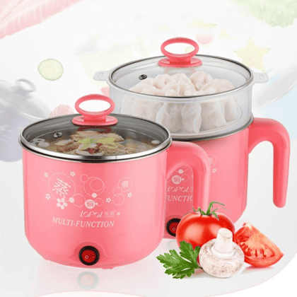 Electric Multifunction Cooking Pot Multi Purpose Cooker Mini Electric Cooker Steamer Cook pots for Cook Noodles