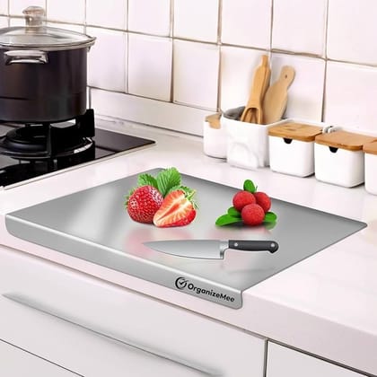 Stainless Steel Chopping Board & Kitchen Countertop - 41 x 31 Cm (Original Big Size)