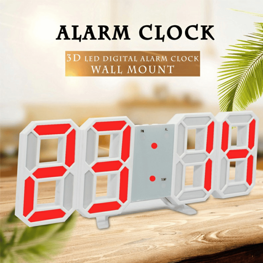 3D LED CLOCK (RED)