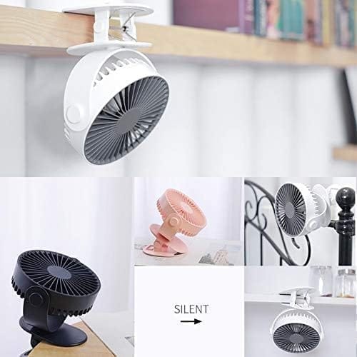 Multi Function 360° Portable Silent Clip Fan USB Charging Desktop Fan