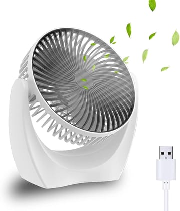 USB Fan, USB Desk Fan Table Fan with Strong Airflow &amp; Quiet Operation