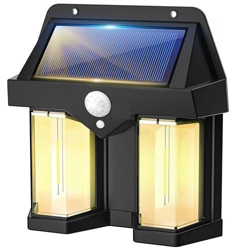 Outdoor Solar Wall Lamp Dual Core Wireless Dusk to Dawn Motion Sensor