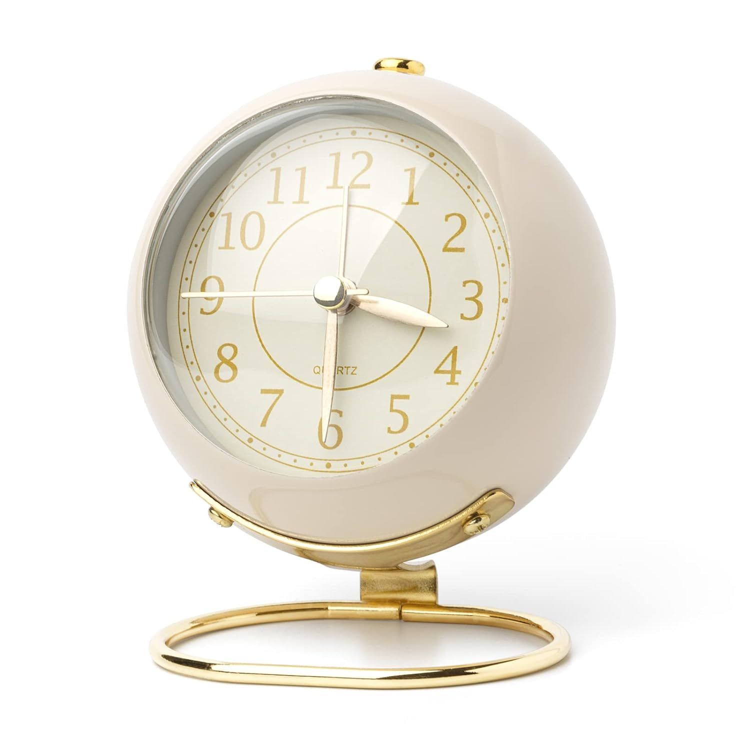 Desk Clocks Battery Operated, Silent Alarm Clock